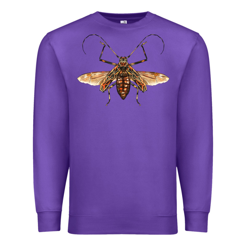 Acrocinus Beetle With Wings Premium Sweatshirt by LillyAllenDesigns | Teevron