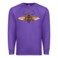 Purple acrocinus beetle with wings Premium Sweatshirt - LillyAllenDesigns