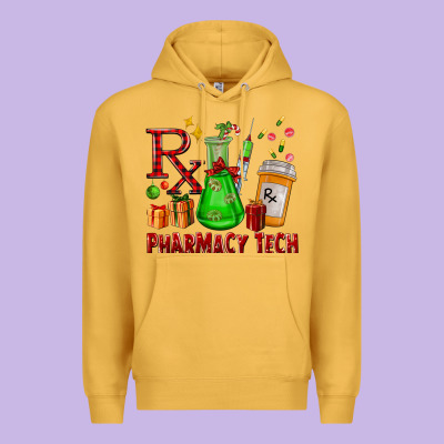 Pharmacy Tech Christmas Premium Hoodie Designed By Fadigitalartstudio