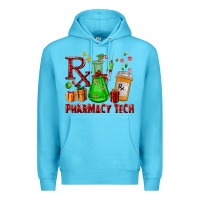 Ocean Blue pharmacy tech christmas Premium Hoodie - FaDigitalArtStudio