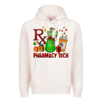 Pale Pink pharmacy tech christmas Premium Hoodie - FaDigitalArtStudio