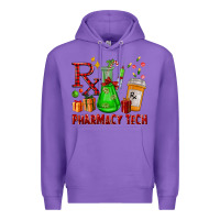 Purple pharmacy tech christmas Premium Hoodie - FaDigitalArtStudio