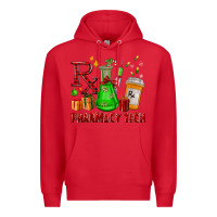 Red pharmacy tech christmas Premium Hoodie - FaDigitalArtStudio