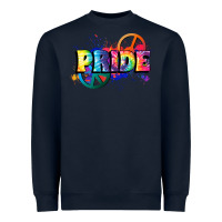Navy Hippie pride Heavyweight Sweatshirt - FaDigitalArtStudio