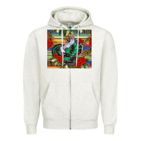 Oatmeal Heather flamenco dancer tumbler Zipper Hoodie - BundleAndBundleShop