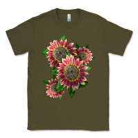 Army Green 4 crimson blaze sunflower Classic Tee - LillyAllenDesigns