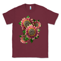 Burgundy 4 crimson blaze sunflower Classic Tee - LillyAllenDesigns