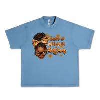 Pebble Blue Have a melanin Christmas afro woman Urban Heavy Tee - texasbilliewilder