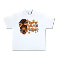 White Have a melanin Christmas afro woman Urban Heavy Tee - texasbilliewilder