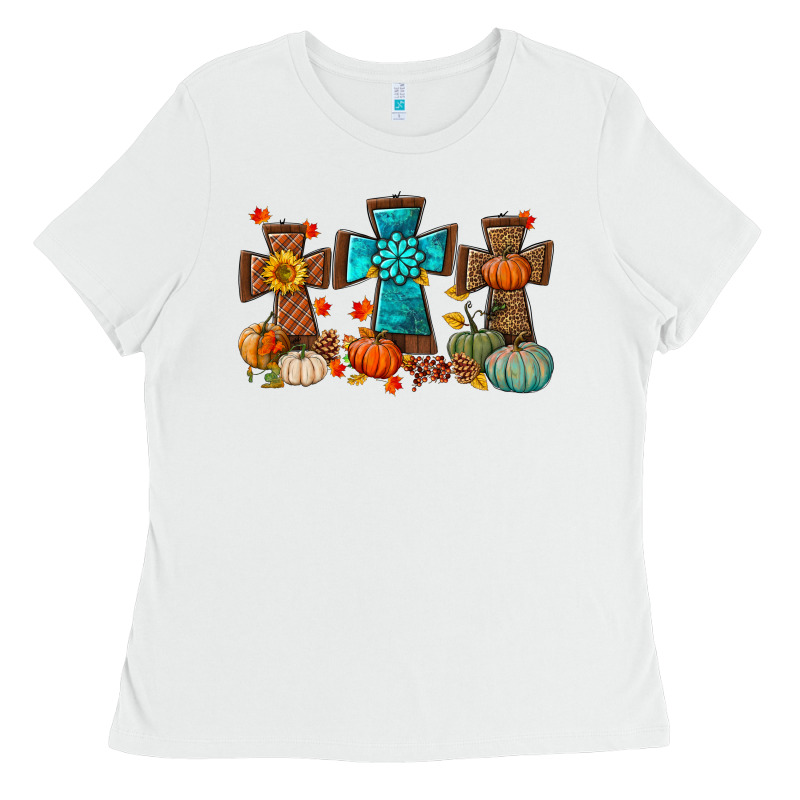 Fall Tree Cross Ladies Tee by BundleAndBundleShop | Teevron