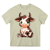 Mossy Baby Brown Cow Heavy Core Tee - MaliasSmallBusiness