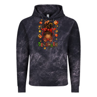 Cloud Black december girl christmas afro messy bun Vintage Hoodie - texasbilliewilder