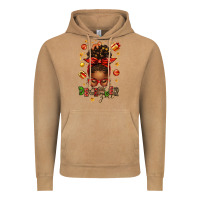 Vintage Camel december girl christmas afro messy bun Vintage Hoodie - texasbilliewilder
