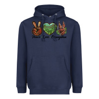Navy Peace Love Orangutan Heavyweight Hoodie - LillyAllenDesigns