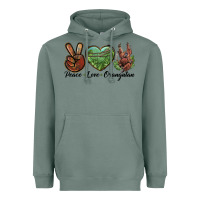 Sage Peace Love Orangutan Heavyweight Hoodie - LillyAllenDesigns