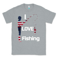 Heather Grey I love fishing Classic Tee - Bettercallsaul