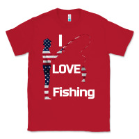 Red I love fishing Classic Tee - Bettercallsaul