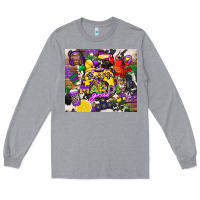Heather Grey mardi gras gamer Long Sleeve Tee - CowGirlArtShop