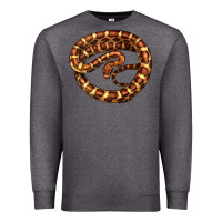 Charcoal Heather Corn Snake Illustrations Premium Sweatshirt - LillyAllenDesigns