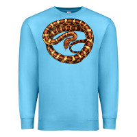 Ocean Blue Corn Snake Illustrations Premium Sweatshirt - LillyAllenDesigns