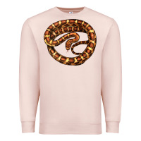 Pale Pink Corn Snake Illustrations Premium Sweatshirt - LillyAllenDesigns