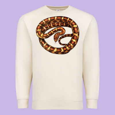 Corn Snake Illustrations Premium Sweatshirt Designed By Lillyallendesigns