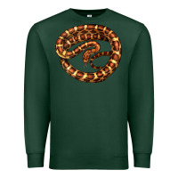 Sports Green Corn Snake Illustrations Premium Sweatshirt - LillyAllenDesigns
