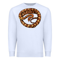 White Corn Snake Illustrations Premium Sweatshirt - LillyAllenDesigns