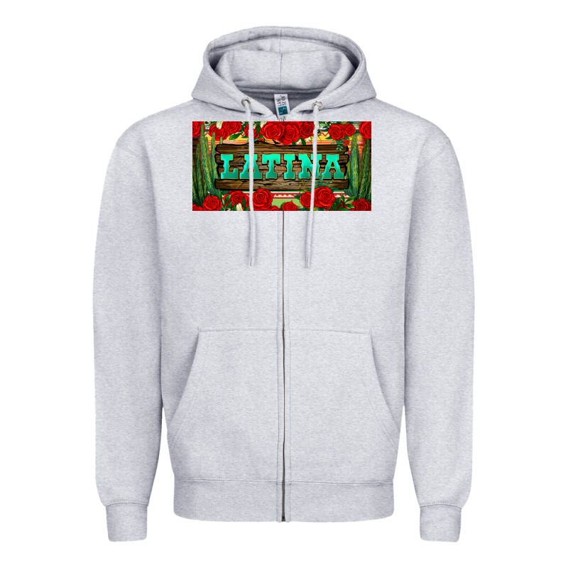 Latina License Plate Zipper Hoodie by BundleAndBundleShop | Teevron