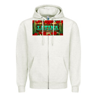 Oatmeal Heather latina license plate Zipper Hoodie - BundleAndBundleShop