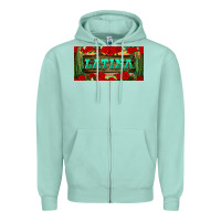 Seafoam latina license plate Zipper Hoodie - BundleAndBundleShop