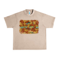French Oak Aztec Background Pattern Western Urban Heavy Tee - texasbilliewilder