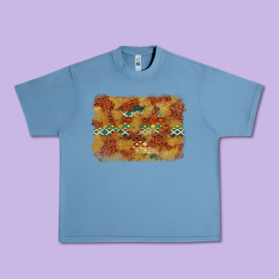Aztec Background Pattern Western Urban Heavy Tee Designed By Texasbilliewilder