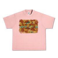 Salmon Aztec Background Pattern Western Urban Heavy Tee - texasbilliewilder