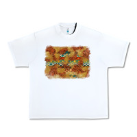 White Aztec Background Pattern Western Urban Heavy Tee - texasbilliewilder