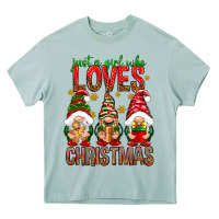 Arona Just a girl who loves Christmas Heavy Core Tee - NancyCooperArtShop