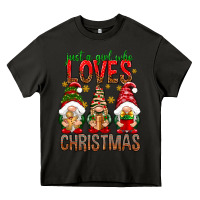 Asphalt Just a girl who loves Christmas Heavy Core Tee - NancyCooperArtShop
