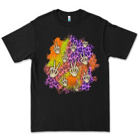 Black halloween patch Premium Tee - BundleAndBundleShop