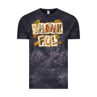Cloud Black Thankful with Plate Vintage Tee - texasbilliewilder