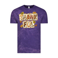 Cloud Purple Thankful with Plate Vintage Tee - texasbilliewilder