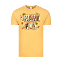 Vintage Mustard Thankful with Plate Vintage Tee - texasbilliewilder