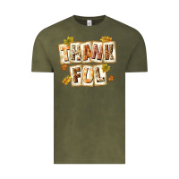 Thankful With Plate Vintage Tee | Teevron
