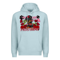 My Dog Is My Valentine Valentine's Day Premium Hoodie | Teevron