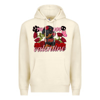 Sandshell my dog is my valentine valentine's day Premium Hoodie - FaDigitalArtStudio