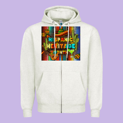 Hispanic Heritage Month Tumbler Zipper Hoodie Designed By Bundleandbundleshop