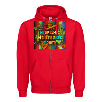 Red hispanic heritage month tumbler Zipper Hoodie - BundleAndBundleShop