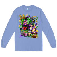 Colony Blue mardi gras gnomies truck Long Sleeve Tee - CowGirlArtShop
