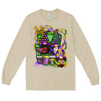 Mushroom mardi gras gnomies truck Long Sleeve Tee - CowGirlArtShop