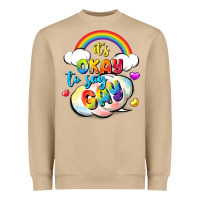 Mushroom its okay to say gay pride Heavyweight Sweatshirt - FaDigitalArtStudio