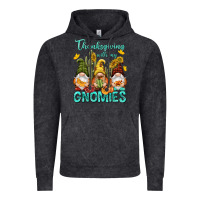 Vintage Black Thanksgiving With My Gnomes Vintage Hoodie - NancyCooperArtShop